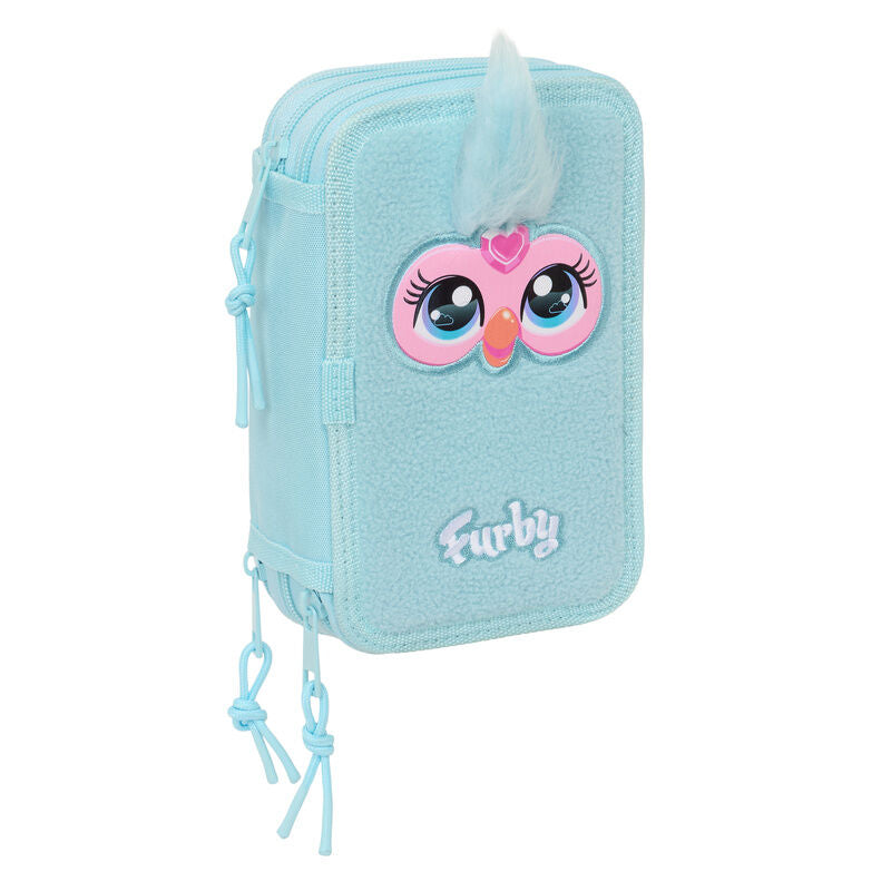 furby triple pencil case  37 pieces