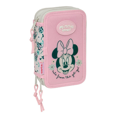 minty minnie disney triple pencil case 37pcs