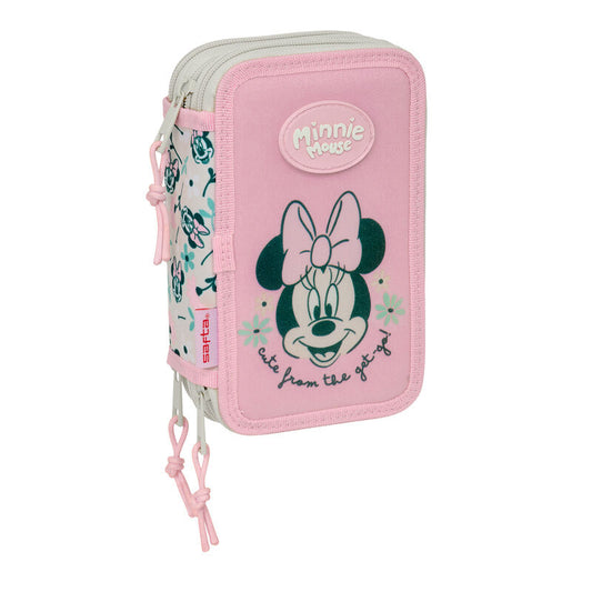 minty minnie disney triple pencil case 37pcs