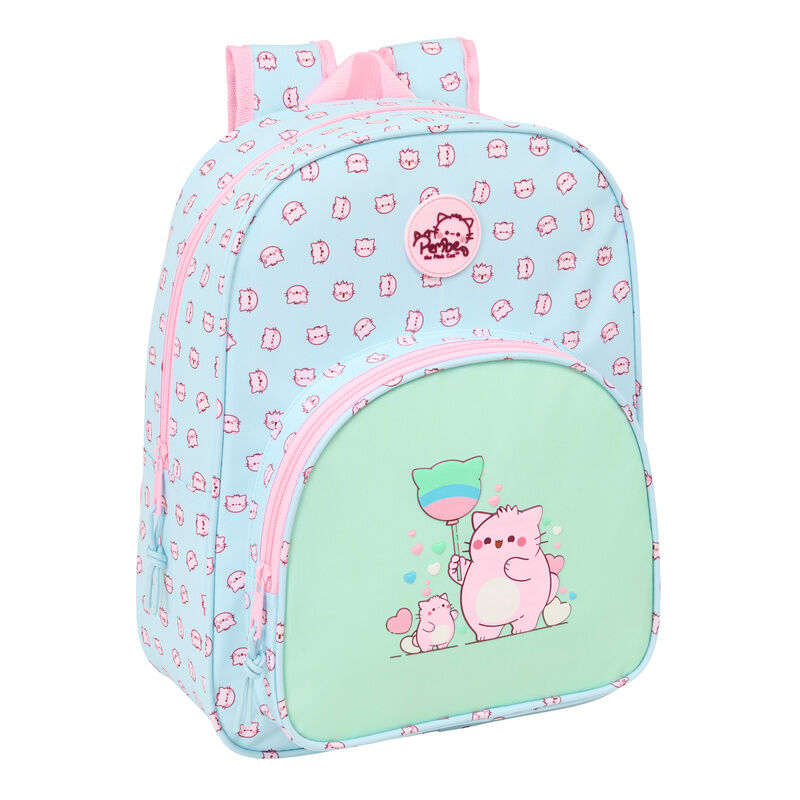 pembe the pink cat backpack 34cm adaptable