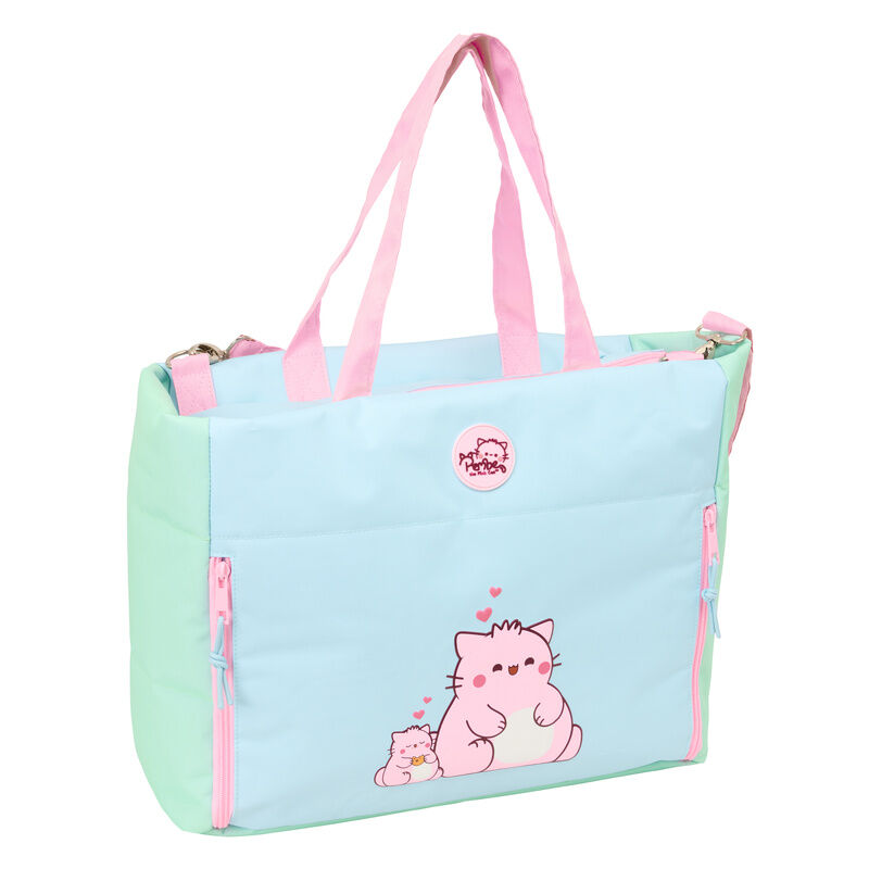 pembe the pink cat portable bag