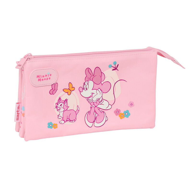baby minnie disney triple pencil case