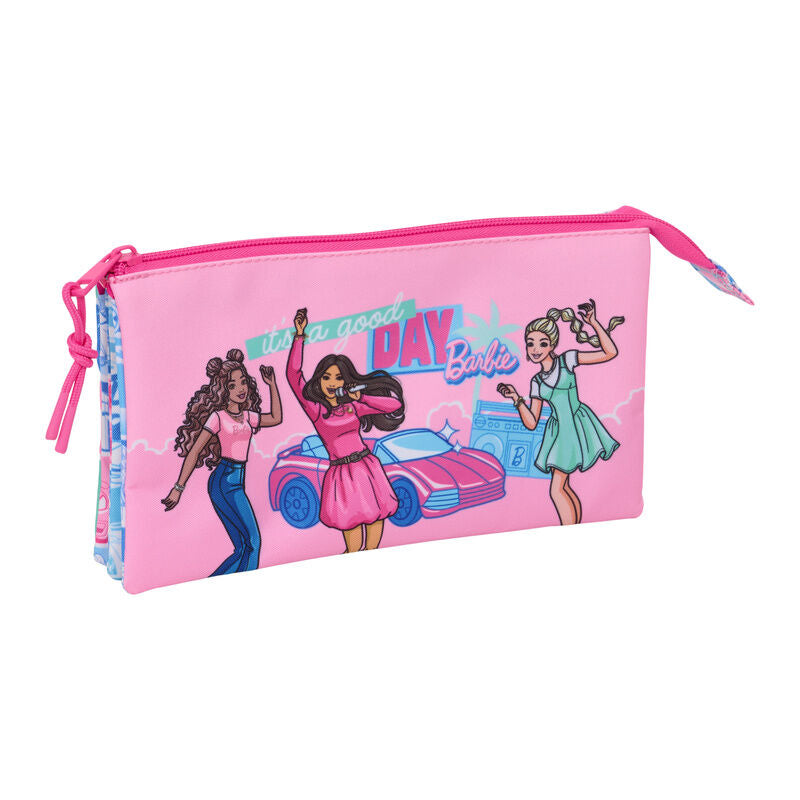 good day barbie triple pencil case