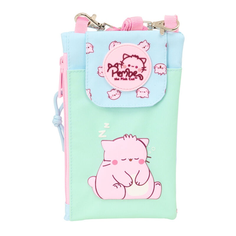 pembe the pink cat mobile wallet