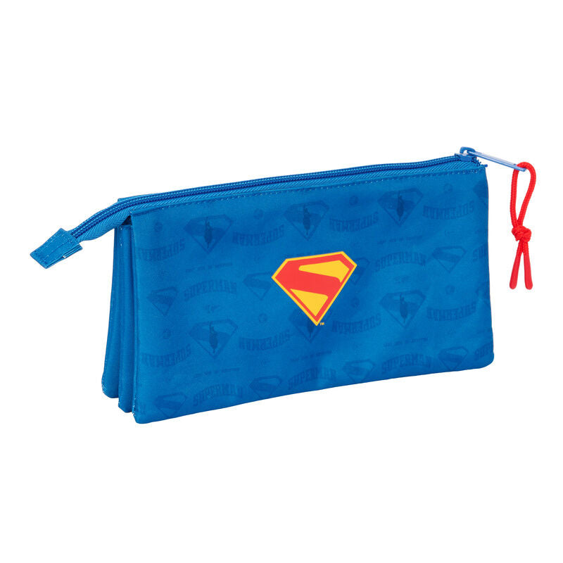 Estojo triplo para lápis do Superman da DC Comics