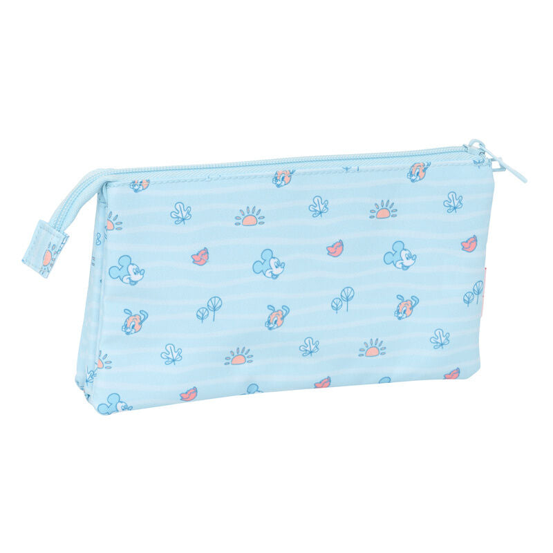 Dreifach Federmäppchen mit Baby Mickey Motiv