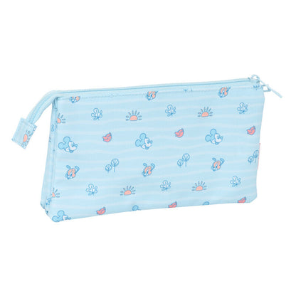 Dreifach Federmäppchen mit Baby Mickey Motiv