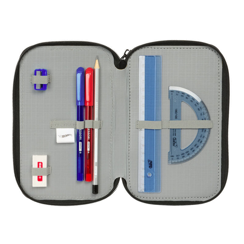 Hot Wheels triple pencil case 37pcs