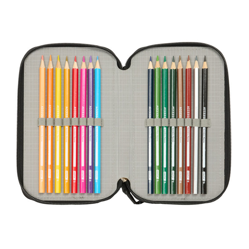 Trousse à crayons Avengers Marvel triple 37 pièces