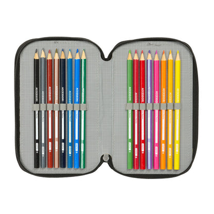 Hot Wheels triple pencil case 37pcs