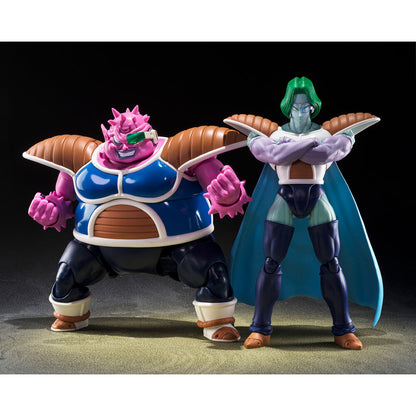set 2 figures sh figuarts dodoria & zarbon bardock the father of goku dragon ball z 16cm