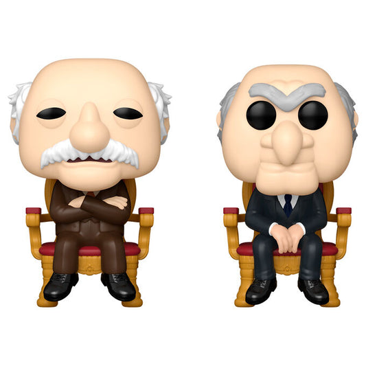 Confezione blister da 2 statuette POP dei Muppet esclusiva Waldorf and Statler