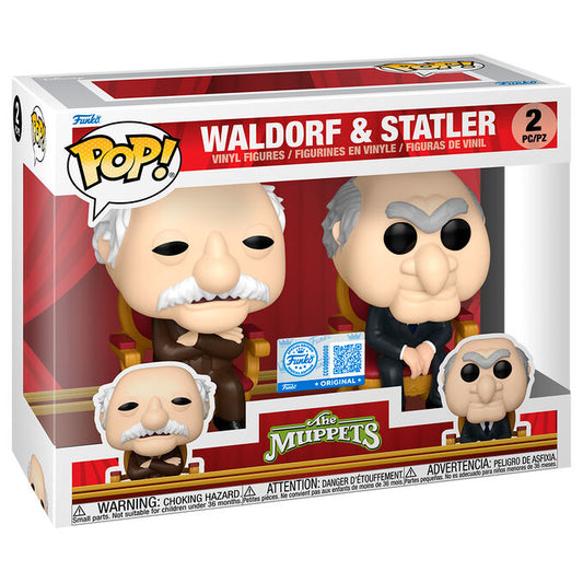 blister pack of 2 pop figures the muppets waldorf and statler exclusive