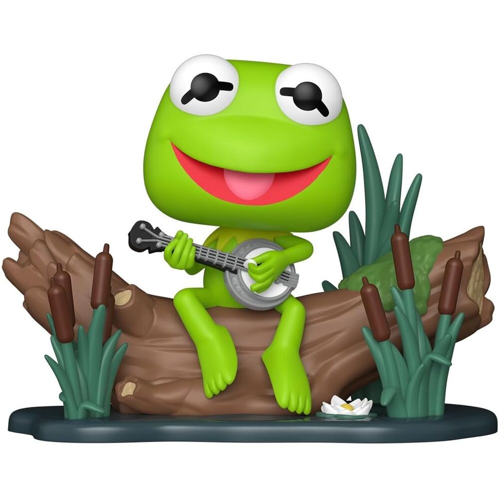 pop deluxe figure the muppets kermit with banjo