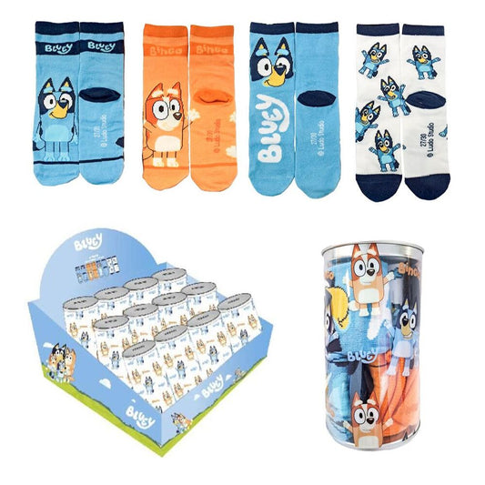 set of 4 pairs of bluey socks