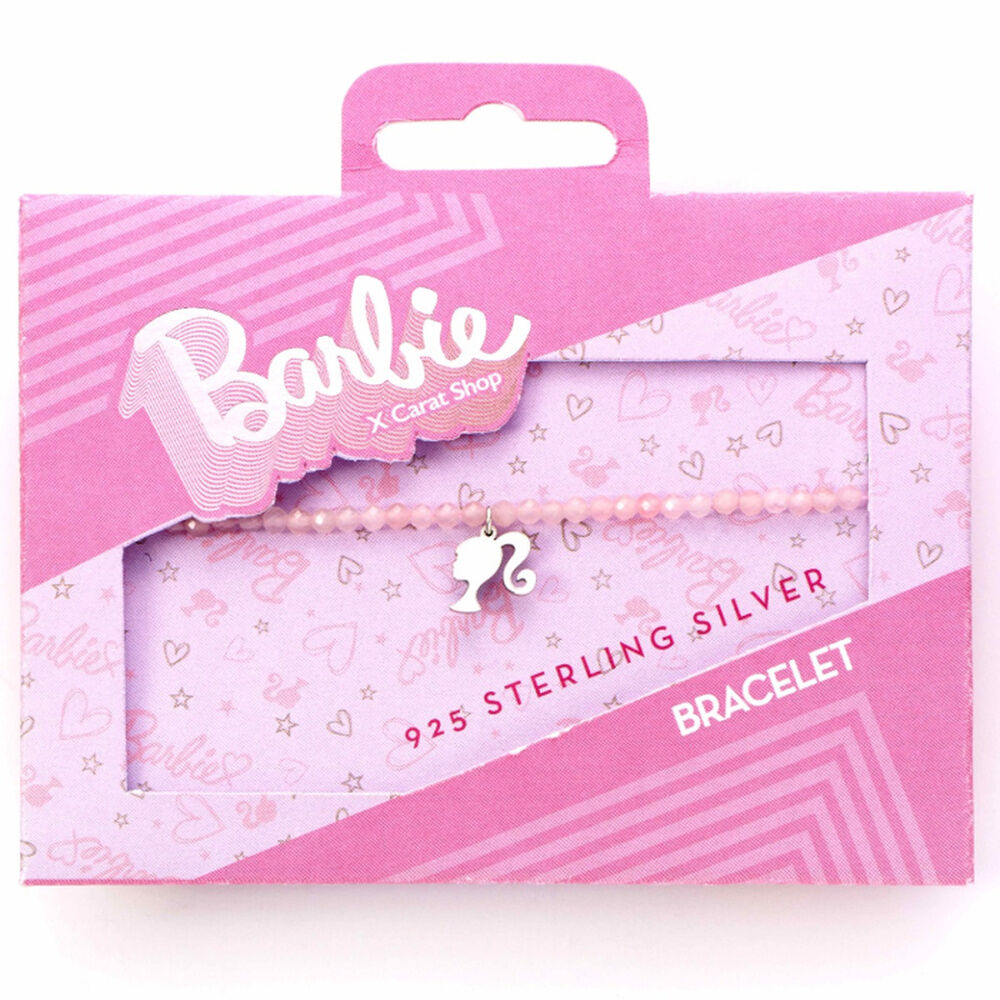 silhouette charm barbie silver bracelet