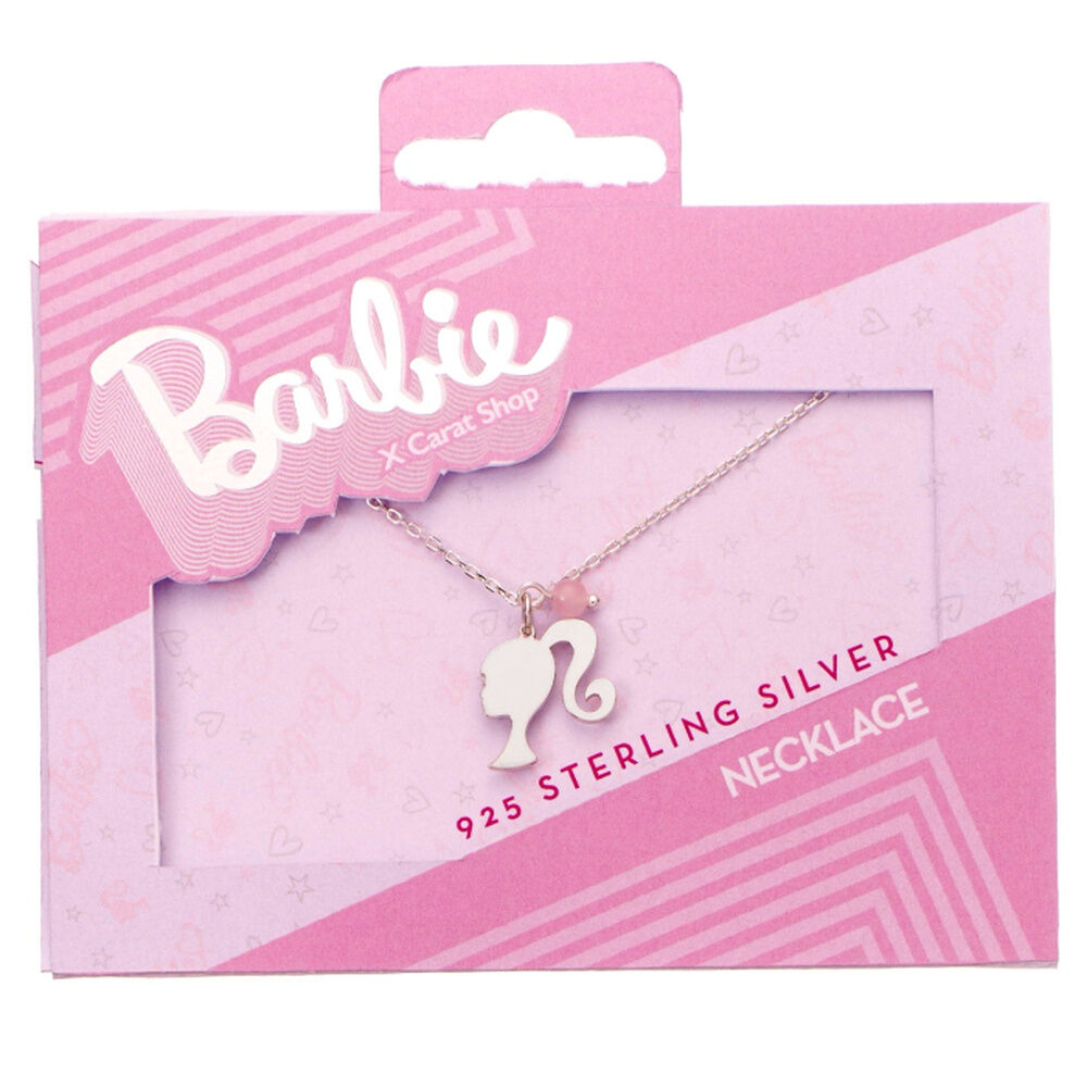 Silhouette Barbie pendant silver