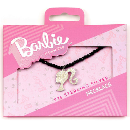 Silhouette Barbie pendant silver