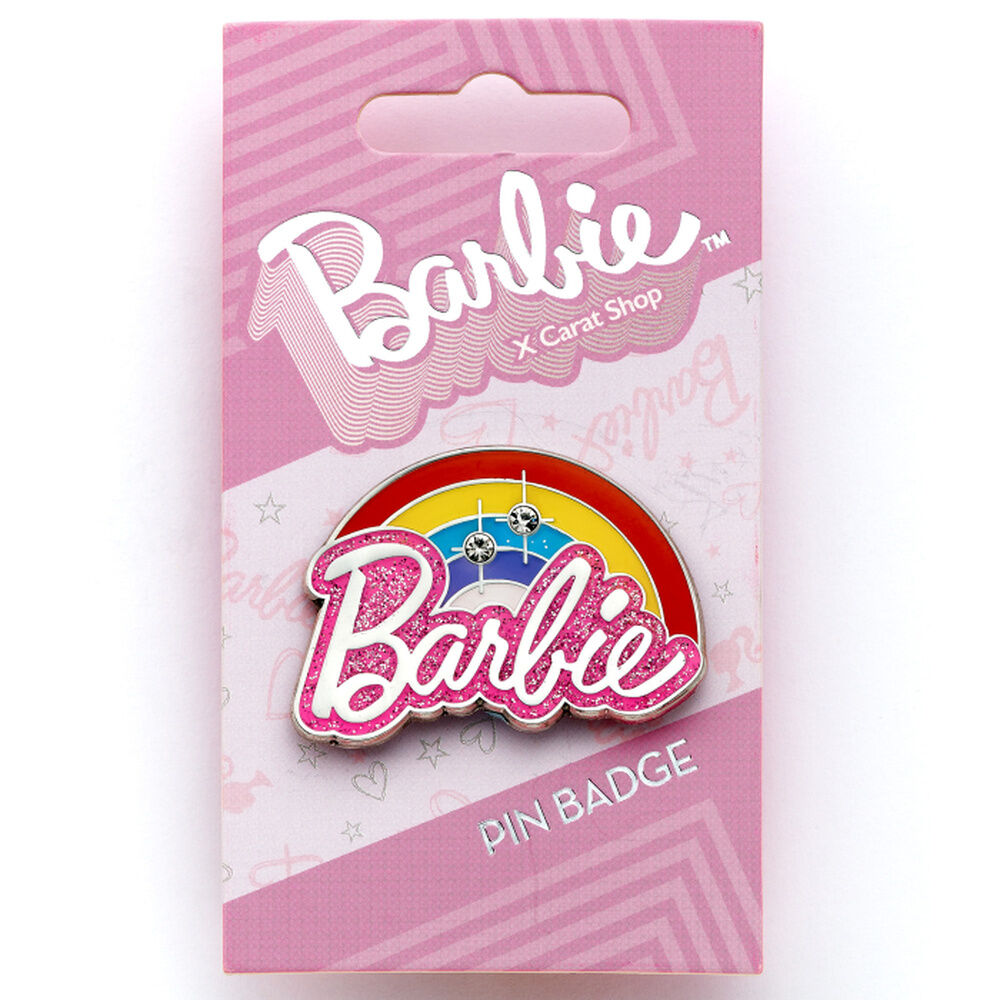 pin rainbow logo barbie