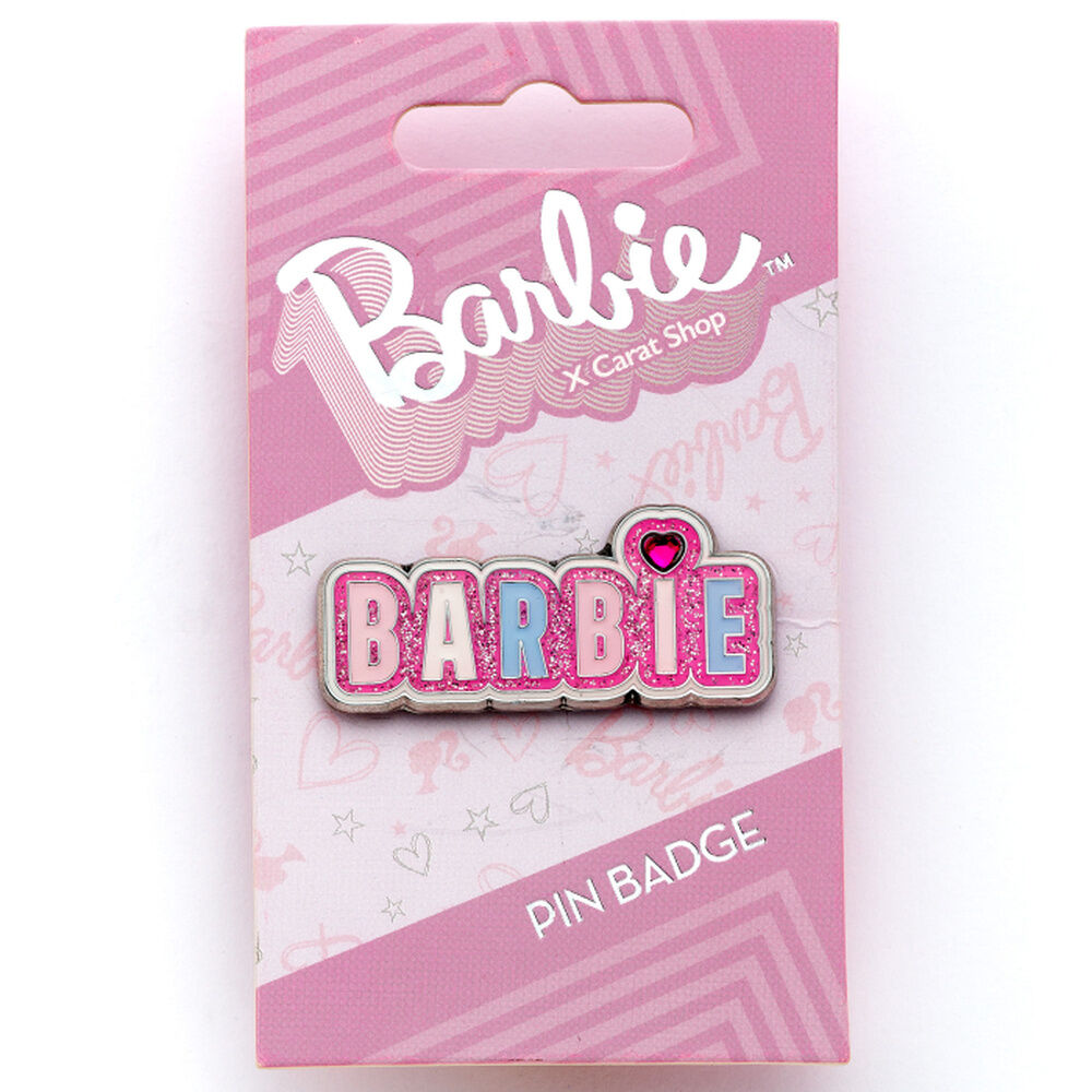 pin sparkly logo barbie