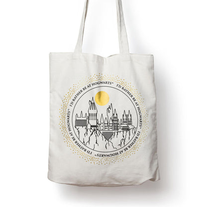 hogwarts castle harry potter shopping bag