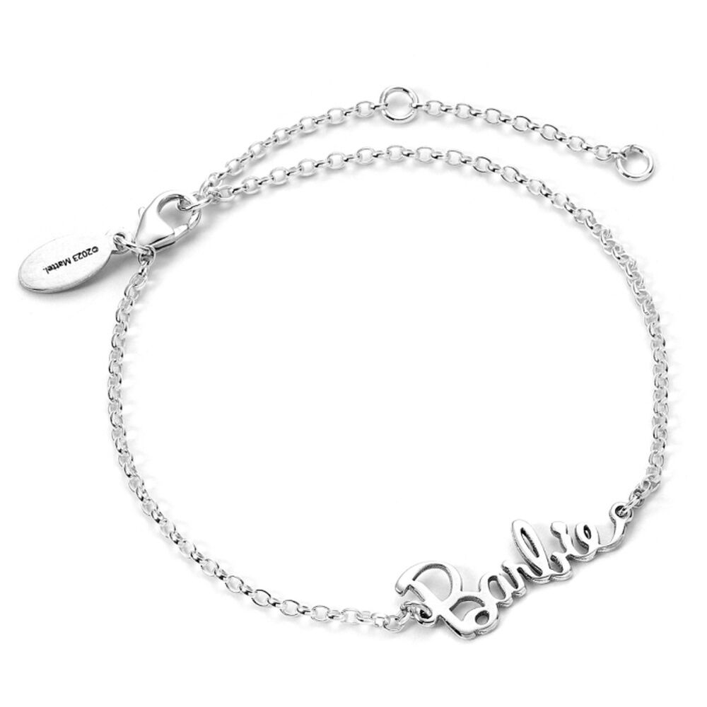 Barbie Logo Name Bracelet Silver
