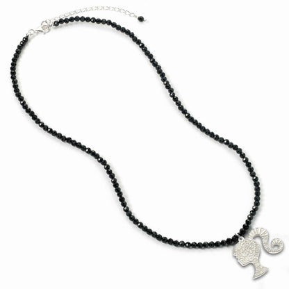 Silhouette Barbie pendant silver