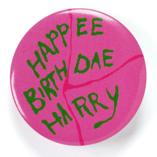 Happee Birthdae Cake Harry Potter Badge