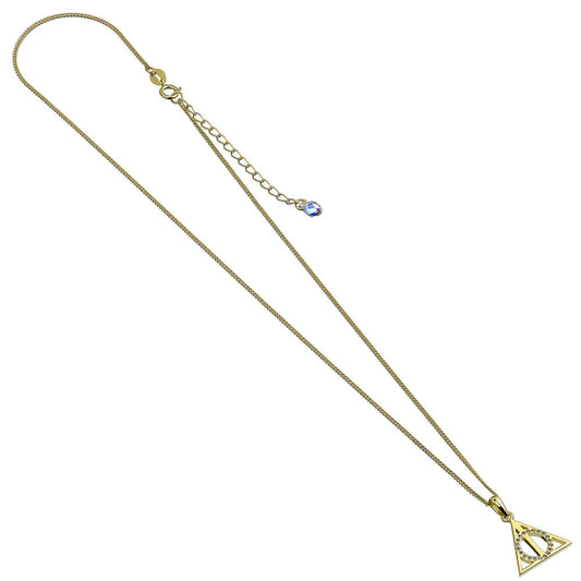 Deathly Hallows Harry Potter Pendant, Silver Gold Plated