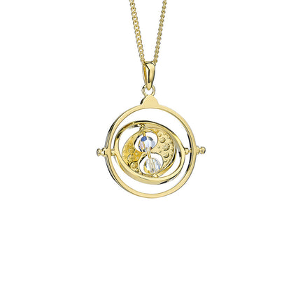 Harry Potter Time Turner Pendant, Silver Gold Plated