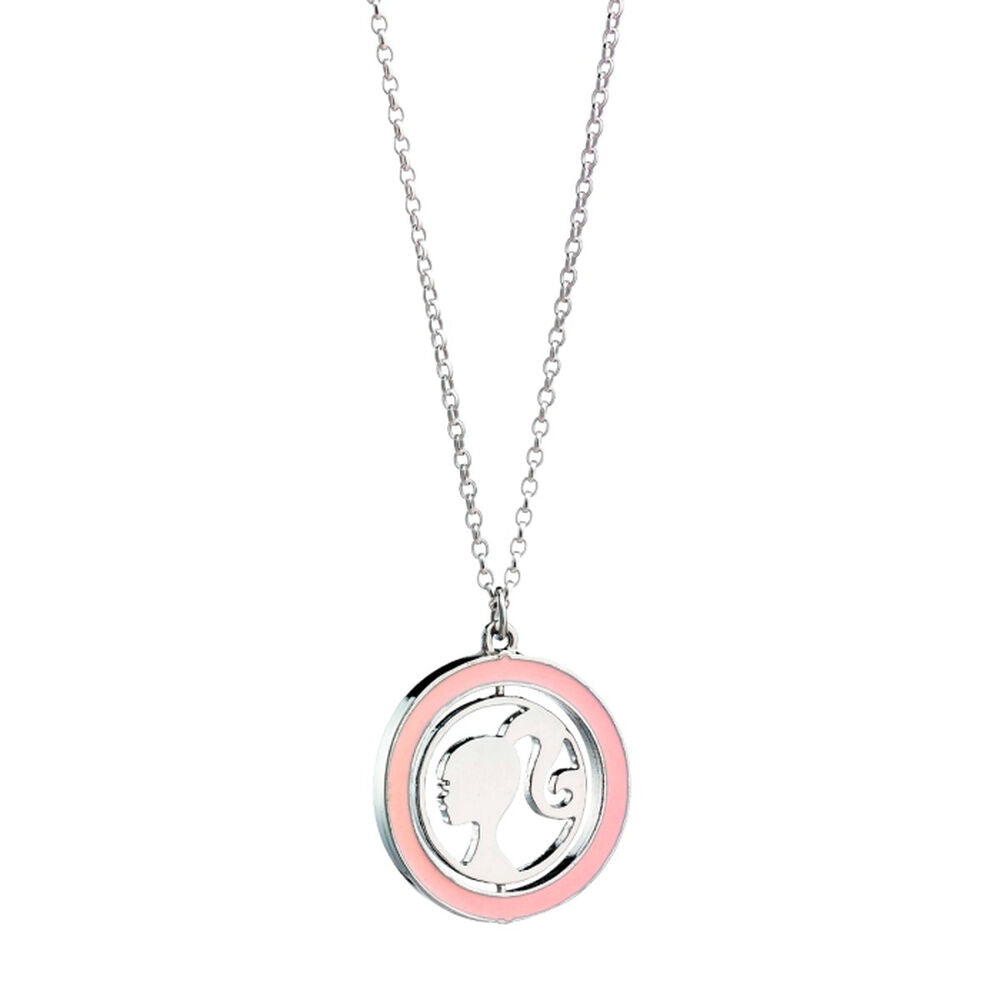 Spinning Silhouette Barbie Pendant