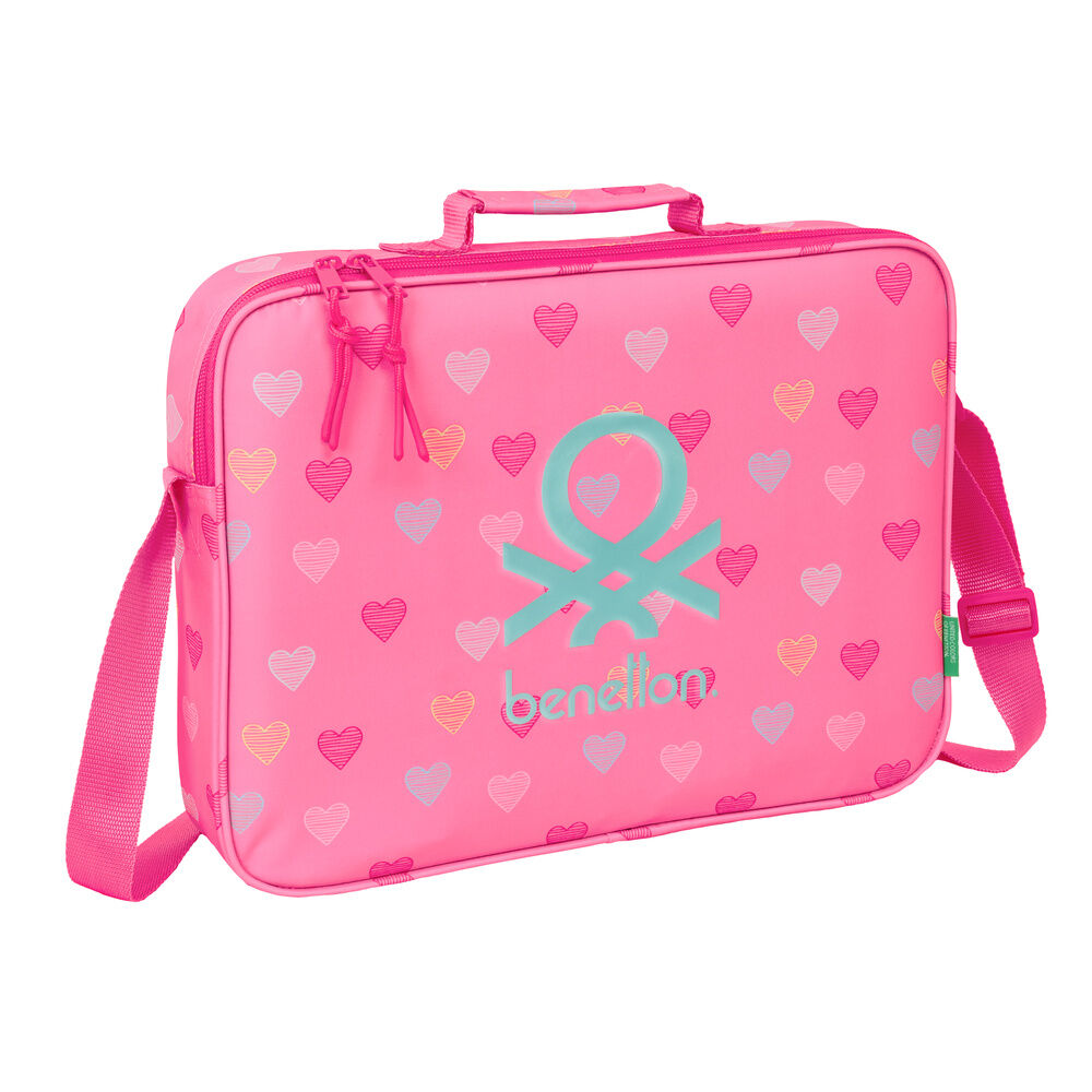 heart benetton extracurricular bag