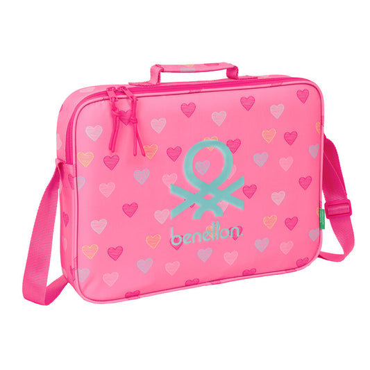heart benetton extracurricular bag