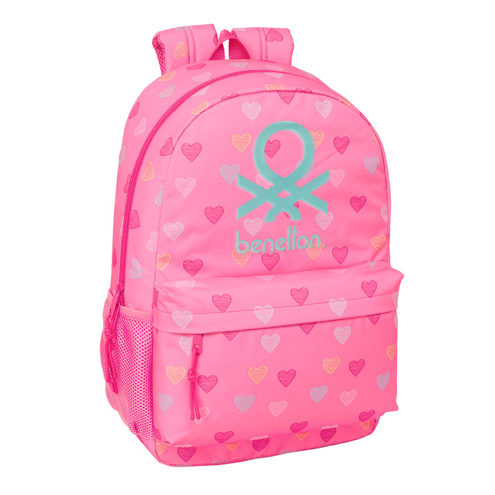 heart benetton backpack 46cm adaptable