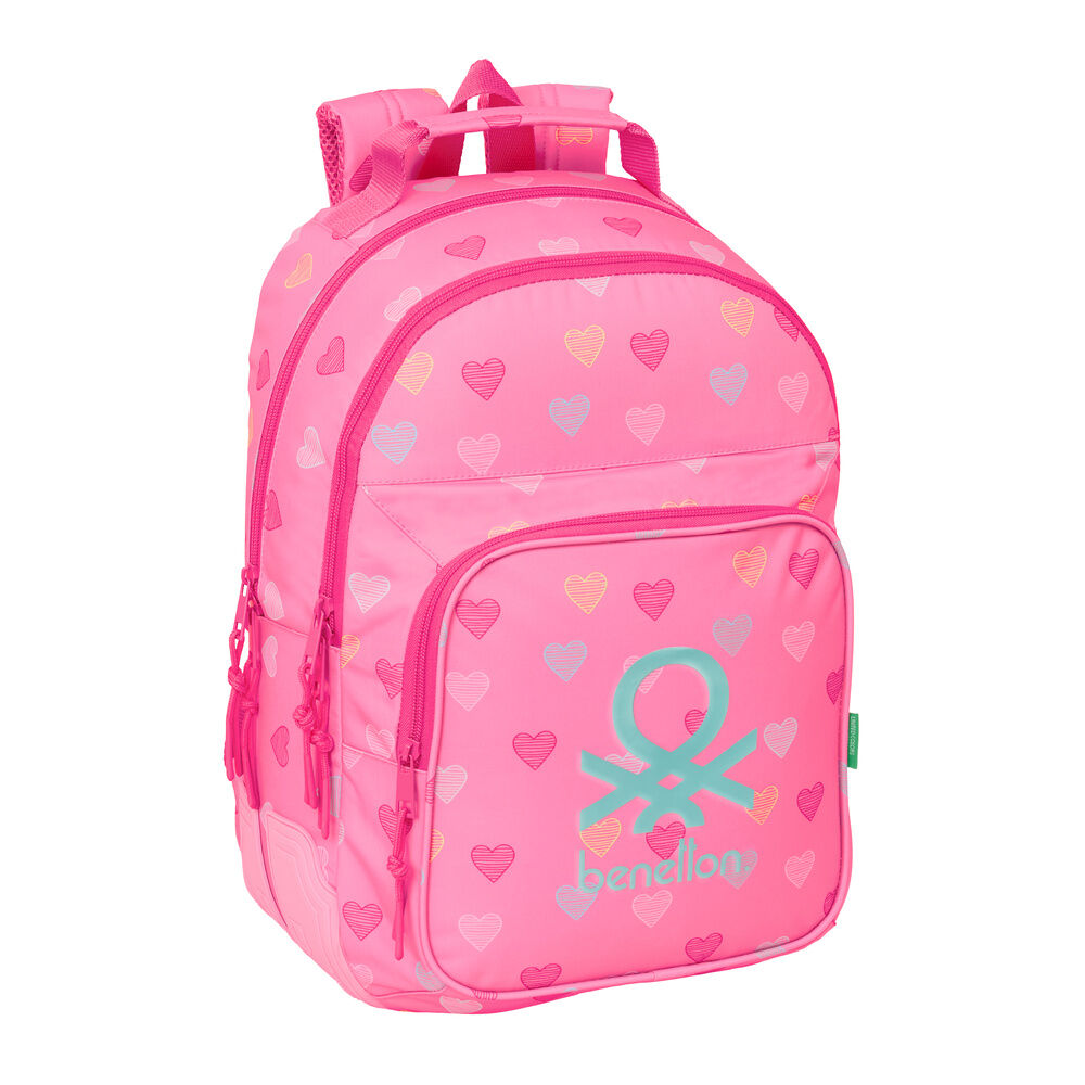 heart benetton backpack 42cm adaptable