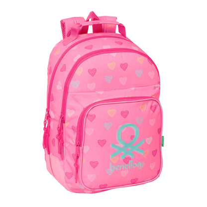 heart benetton backpack 42cm adaptable