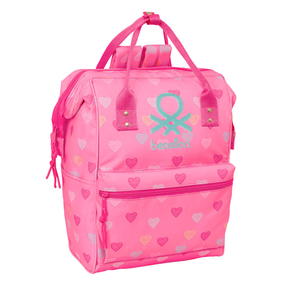 heart benetton laptop backpack 40cm