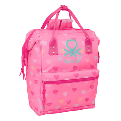 heart benetton laptop backpack 40cm