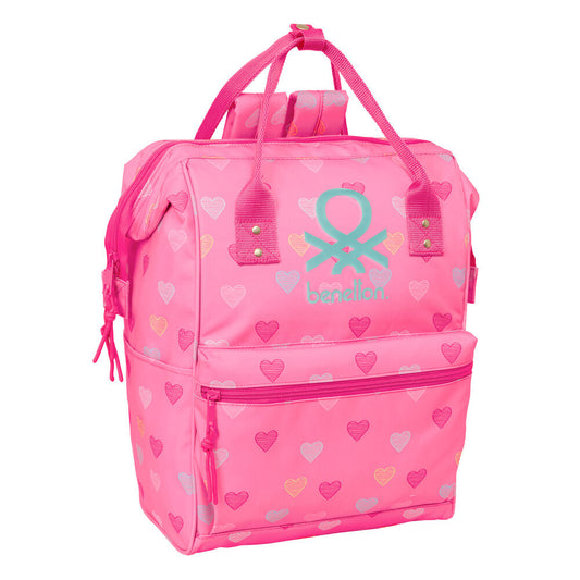 heart benetton laptop backpack 40cm