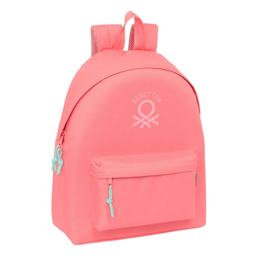 coral benetton backpack 42cm