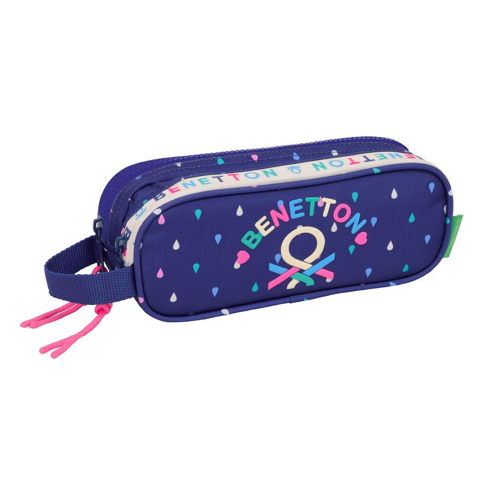 drop benetton double pencil case