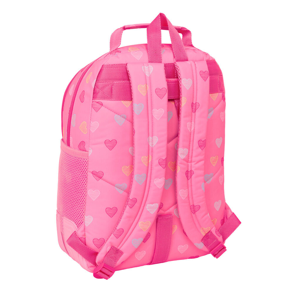 Mochila Heart Benetton de 42 cm adaptable