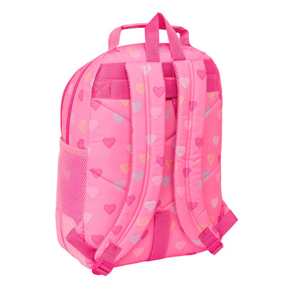 Mochila Heart Benetton de 42 cm adaptable