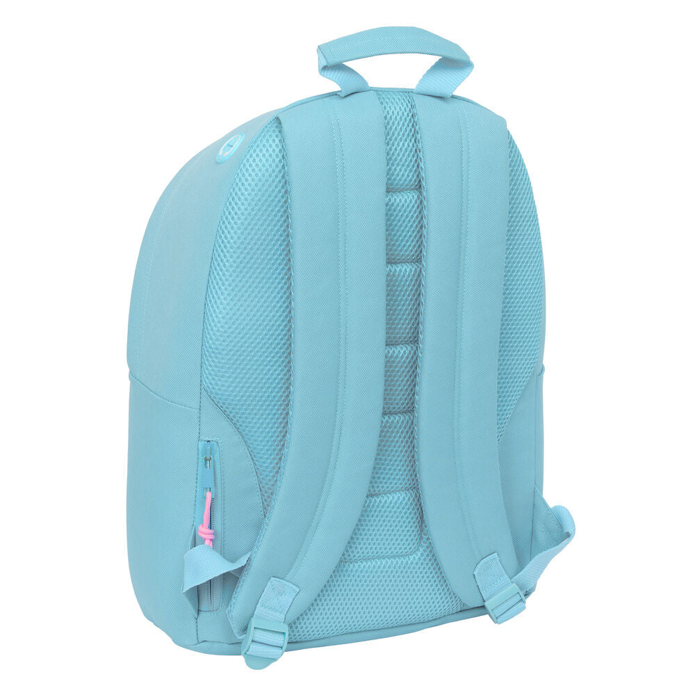 Sac à dos pour ordinateur portable Benetton bleu clair 41 cm