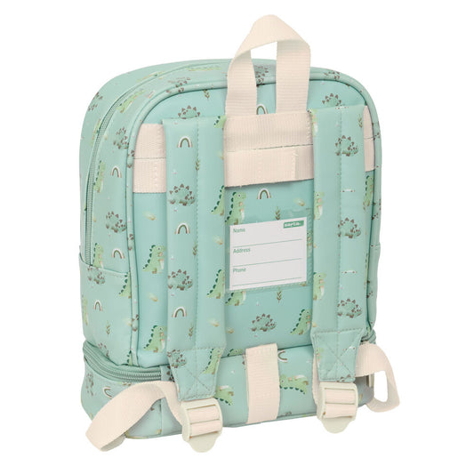 Mochila de almuerzo con diseño de dinosaurio