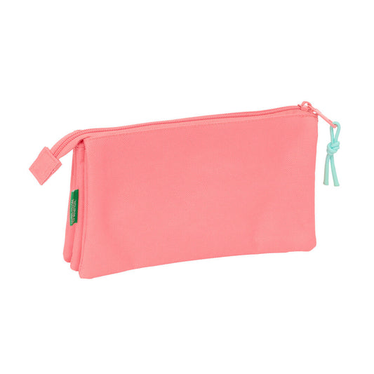Estuche triple para lápices Coral Benetton