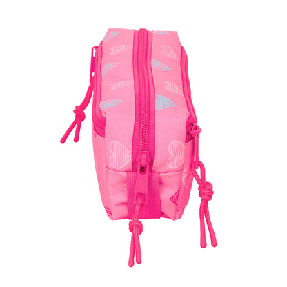 Heart Benetton triple pencil case