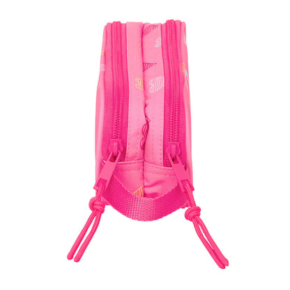 Heart Benetton double pencil case