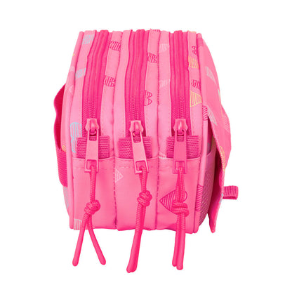 Heart Benetton triple pencil case