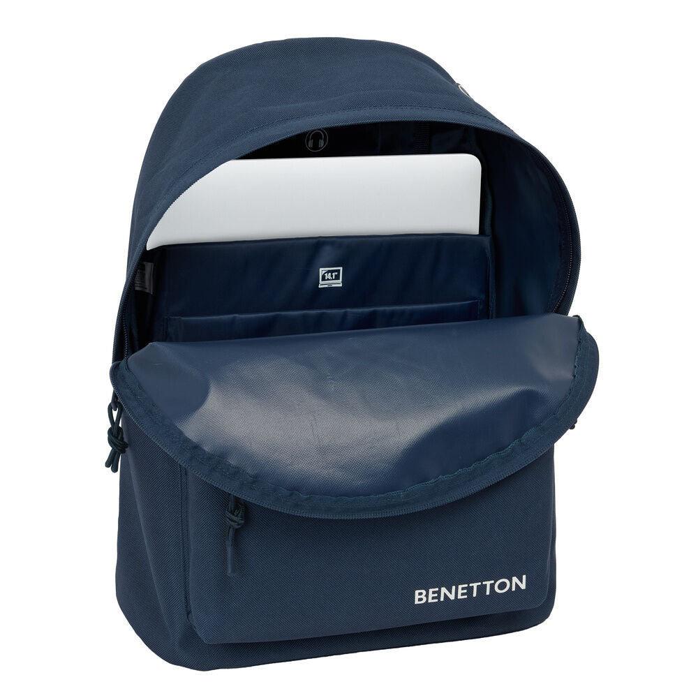 Sac à dos pour ordinateur portable Benetton anthracite 41 cm